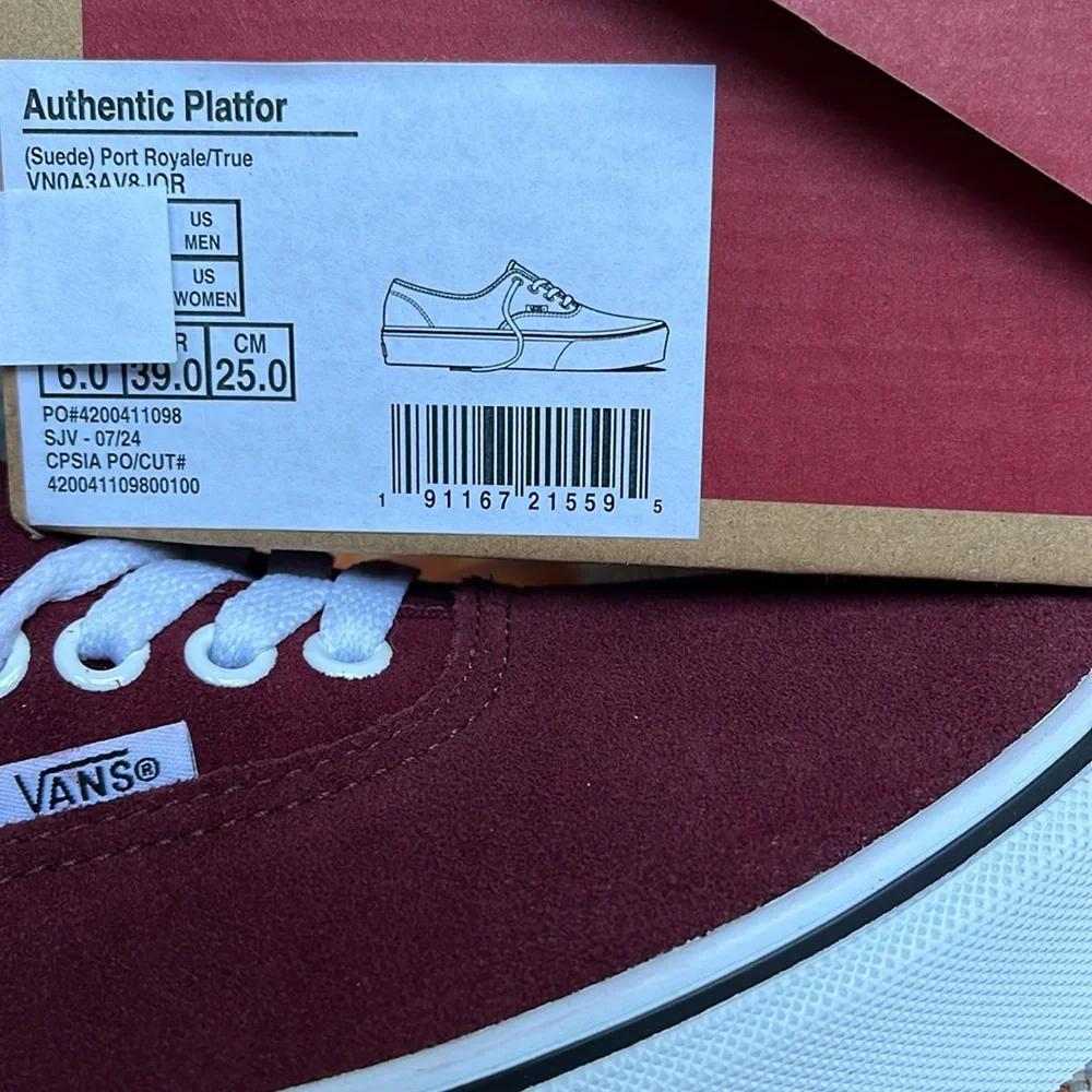 Vans WMNS Authentic Platfor (Suede) Port Royale/True VN0ARAVRJNR Platforms
